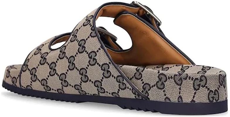 Sandalias Gucci GG Canvas 'Beige Azul' 698705-2HK60-4061 Shop Sandalias Gucci GG Canvas 'Beige Azul' 698705-2HK60-4061