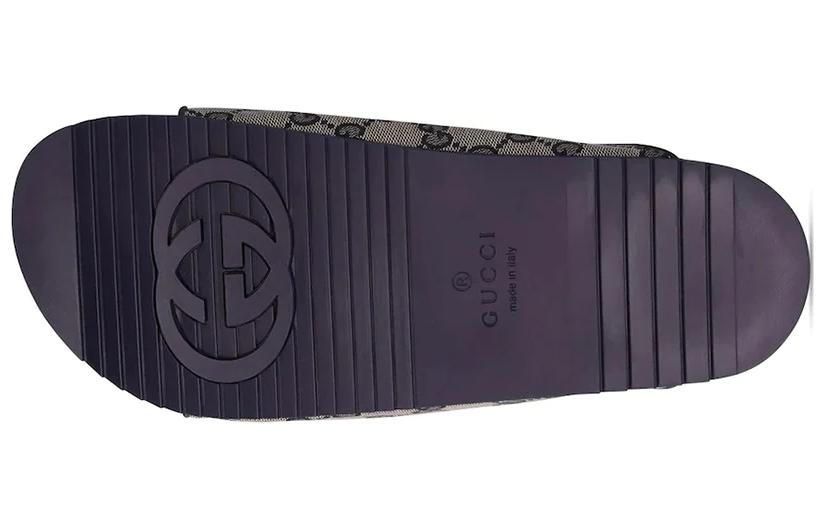 Purchase Gucci GG Canvas Slides 'Beige Blue' 698705-2HK60-4061