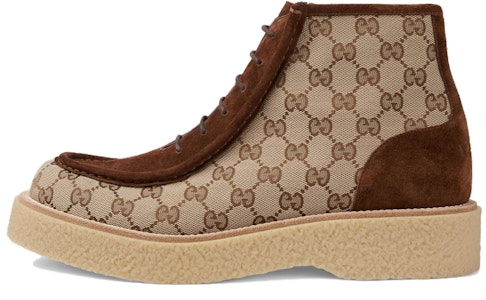 Boot Gucci GG Canvas Suede Tali Pergelangan 'Coklat' 762197-FACJX-9742 Buy Boot Gucci GG Canvas Suede Tali Pergelangan 'Coklat' 762197-FACJX-9742