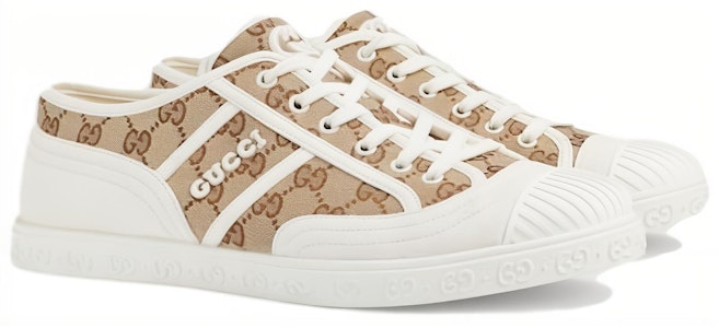 구찌 GG 캔버스 트레이너 (화이트 베이지 모노그램) 759055-FAC19-9756 Lookbook 구찌 GG 캔버스 트레이너 (화이트 베이지 모노그램) 759055-FAC19-9756