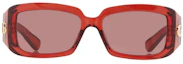 Order Gafas Gucci GG Esquinas Cuadradas Burdeos/Marrón (GG1403SK-003)