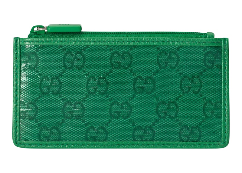Gucci GG Crystal Card Case Green
