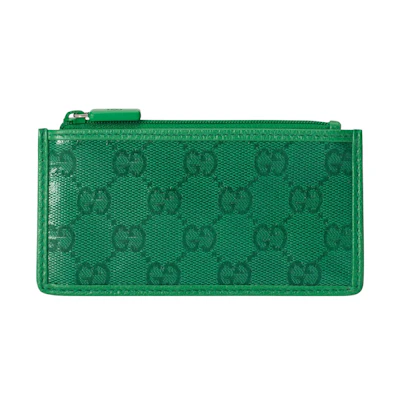 Gucci GG Crystal Card Case Green