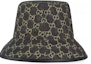 Lookbook GUCCI GG Denim Bucket Hat Cotton Unisex Couple Style Multicolor 576371-3HAF8-1060