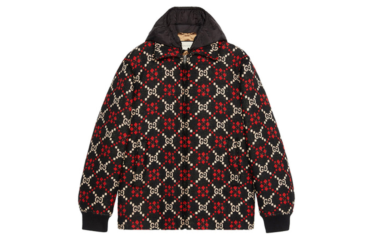 Gucci GG Diamond Logo Zip-Up Jacket Black 546330-Z507M-1057