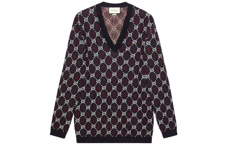 Gucci GG Diamond Pattern Wool Sweater Multicolor 553605-XKAHC-4548