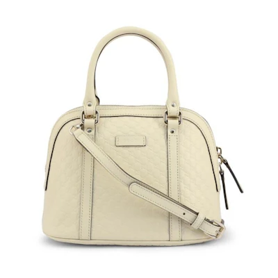 Gucci GG Dome Shoulder Bag Micro Guccissima White