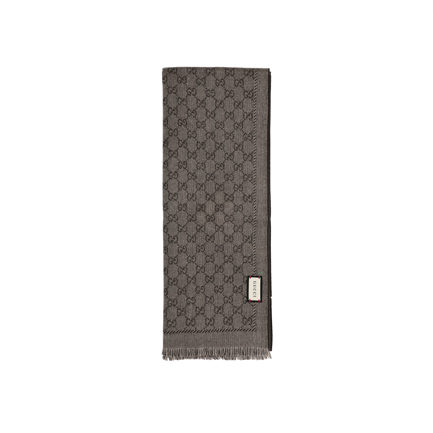 GUCCI GG Double-sided Wool Knit Scarf for Men 402093-4G200-9764 圖 3