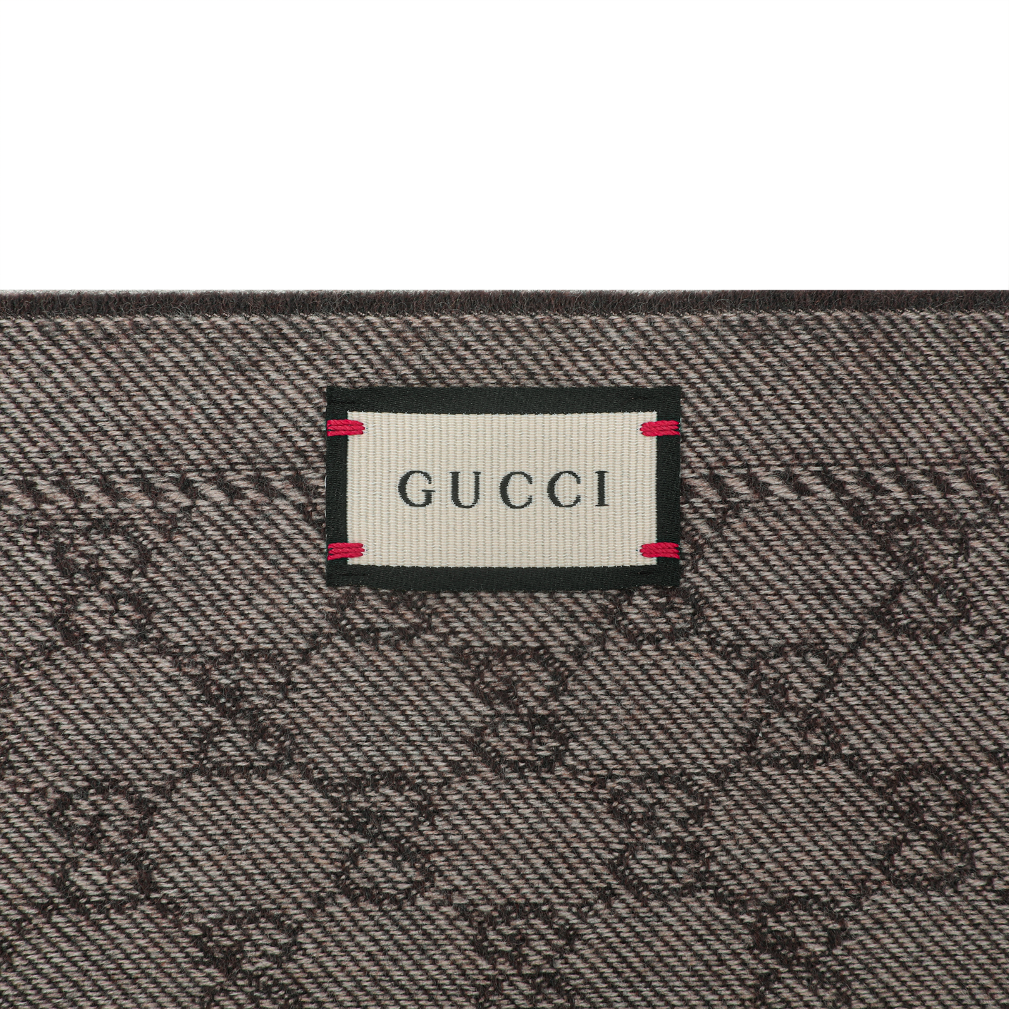 GUCCI GG Double-sided Wool Knit Scarf for Men 402093-4G200-9764 圖 4