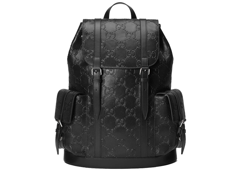 Gucci GG Embossed Backpack Black