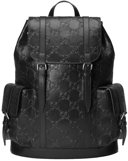 gucci-gg-embossed-backpack-black