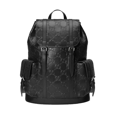 Gucci GG Embossed Backpack Black
