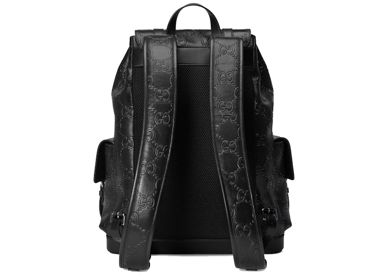 Order グッチ GGエンボス バックパック (ブラック)
