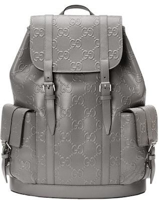 Gucci GG Embossed Backpack Grey Buy Gucci GG Embossed Backpack Grey
