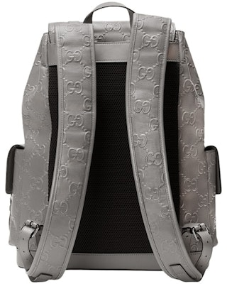 Gucci GG Embossed Backpack Grey Order Gucci GG Embossed Backpack Grey