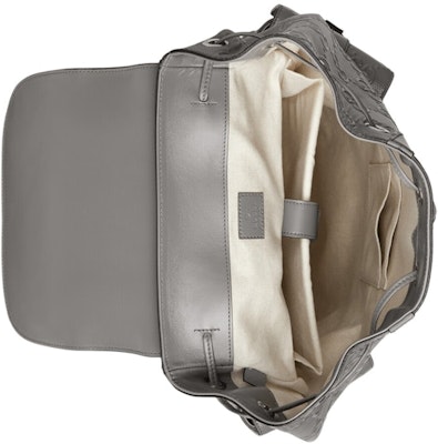 Gucci GG Embossed Backpack Grey Lookbook Gucci GG Embossed Backpack Grey