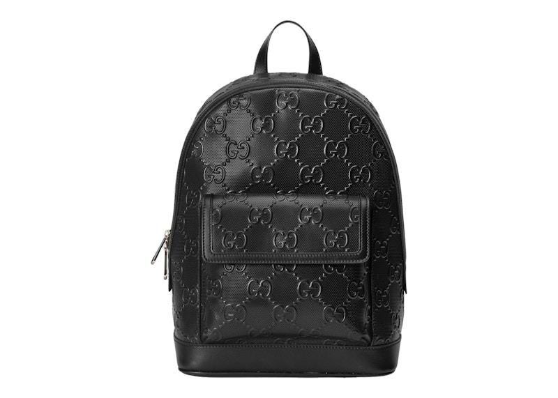 Gucci GG Embossed Backpack Medium Black