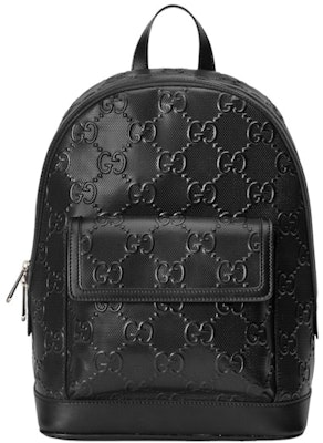 Gucci GG Embossed Backpack Medium Black Buy Gucci GG Embossed Backpack Medium Black