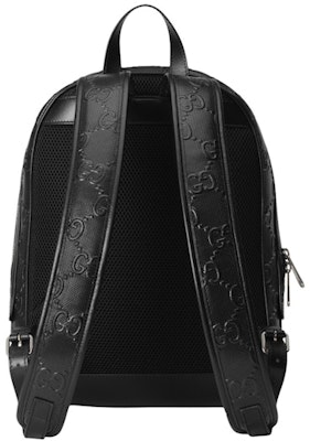 Gucci GG Embossed Backpack Medium Black Order Gucci GG Embossed Backpack Medium Black