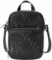 Gucci GG Embossed Bag Mini Black Gucci GG Embossed Bag Mini Black