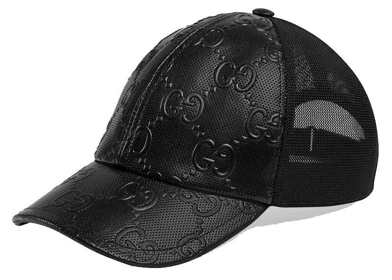 Gucci GG Embossed Baseball Hat Black