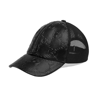 Gucci GG Embossed Baseball Hat Black
