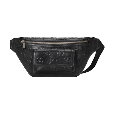 Gucci GG Embossed Belt Bag Black