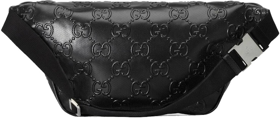 Beg Tali Pinggang Gucci GG Embossed Hitam Order Beg Tali Pinggang Gucci GG Embossed Hitam