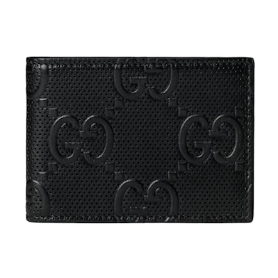 Gucci GG Embossed Bi-fold Wallet Black