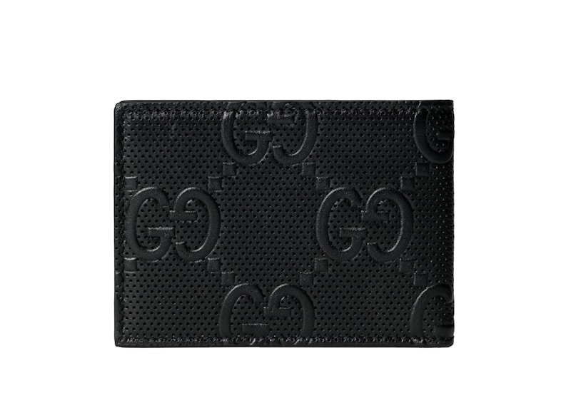 Gucci GG Embossed Bi-fold Wallet Black 圖 2