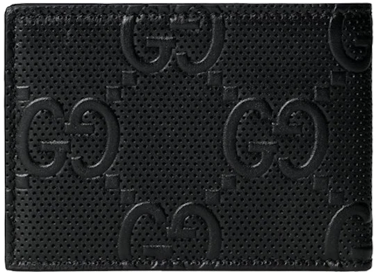 Gucci GG壓紋黑色雙摺錢包 Order Gucci GG壓紋黑色雙摺錢包