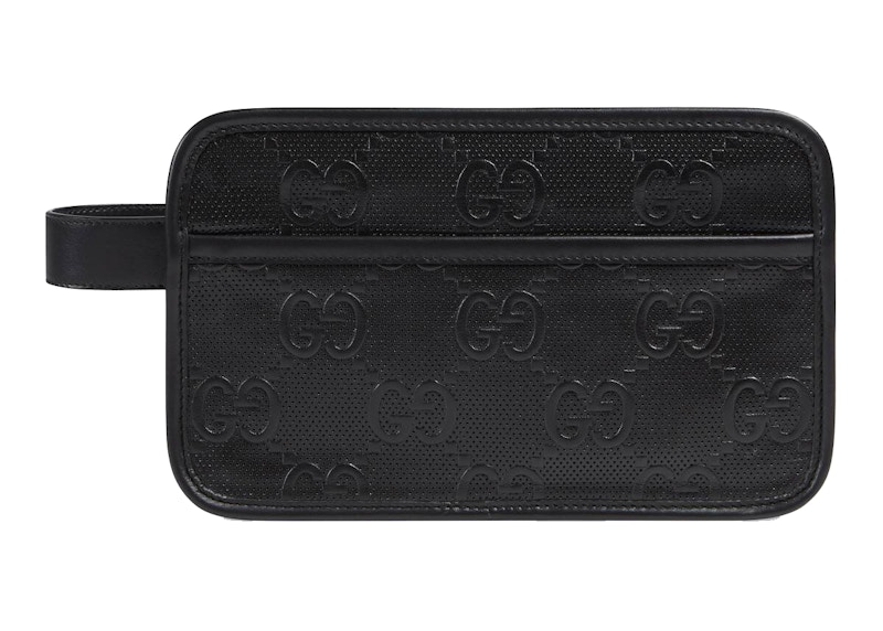 Gucci GG Embossed Cosmetic Case Black
