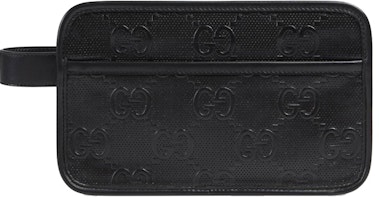 Gucci GG Embossed Cosmetic Case Black Gucci GG Embossed Cosmetic Case Black