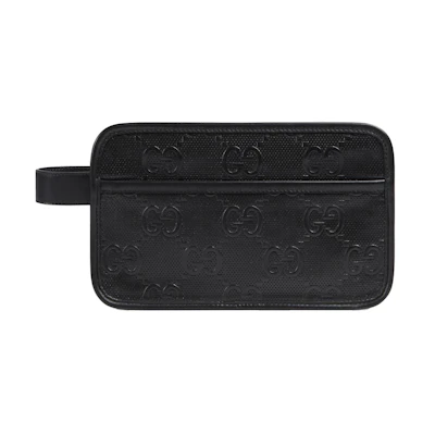 Gucci GG Embossed Cosmetic Case Black