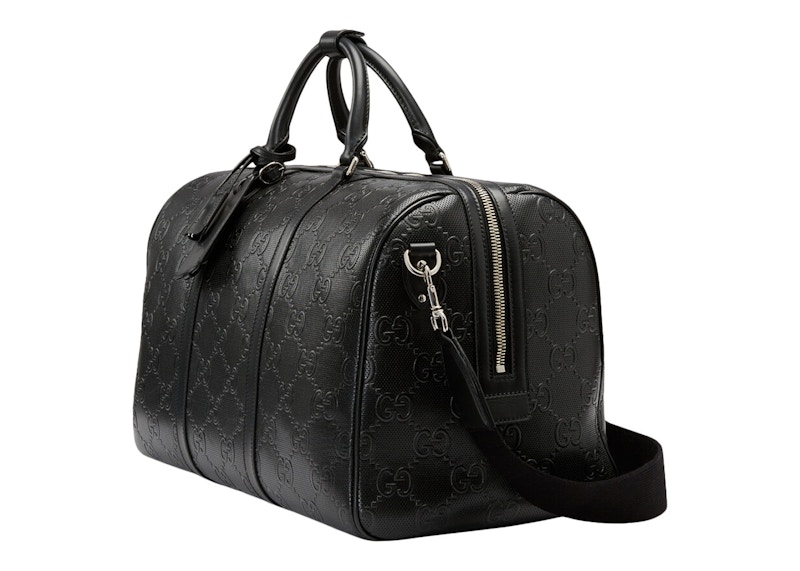 Order グッチ GG型押し ダッフルバッグ (黒)
