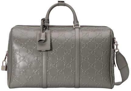 古驰GG压纹灰色旅行袋 Buy 古驰GG压纹灰色旅行袋