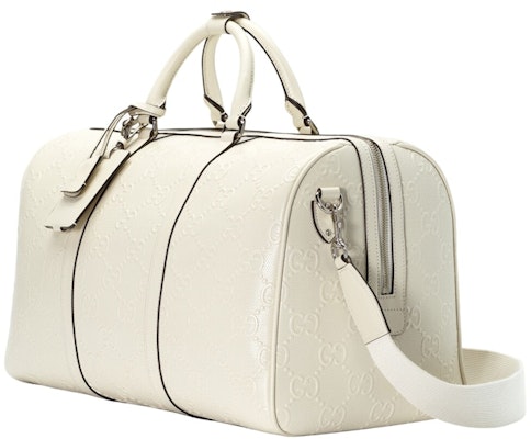 Beg Duffle Gucci GG Embos Putih Order Beg Duffle Gucci GG Embos Putih