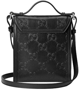 古馳GG壓紋黑色斜挎包 Order 古馳GG壓紋黑色斜挎包