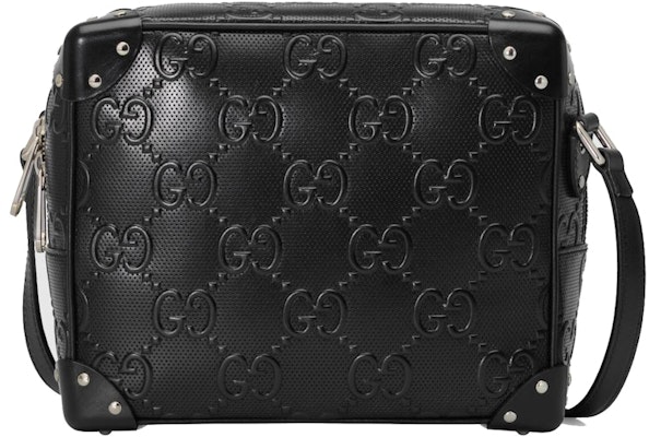 Gucci GG Embossed Shoulder Bag Black Buy Gucci GG Embossed Shoulder Bag Black