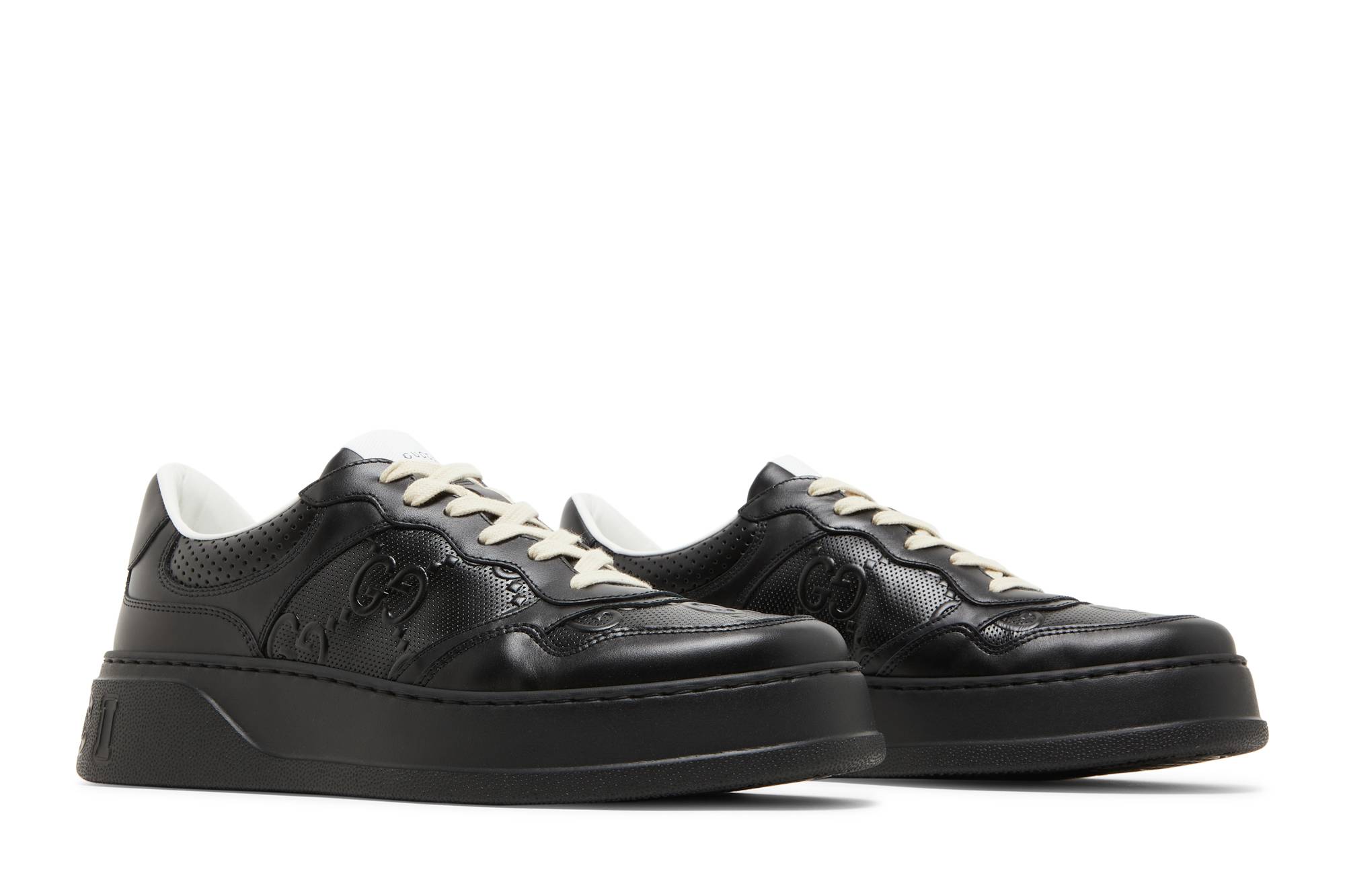 Cheap Zapatillas Gucci GG Grabadas 'Negras' 669582-1XL10-1000