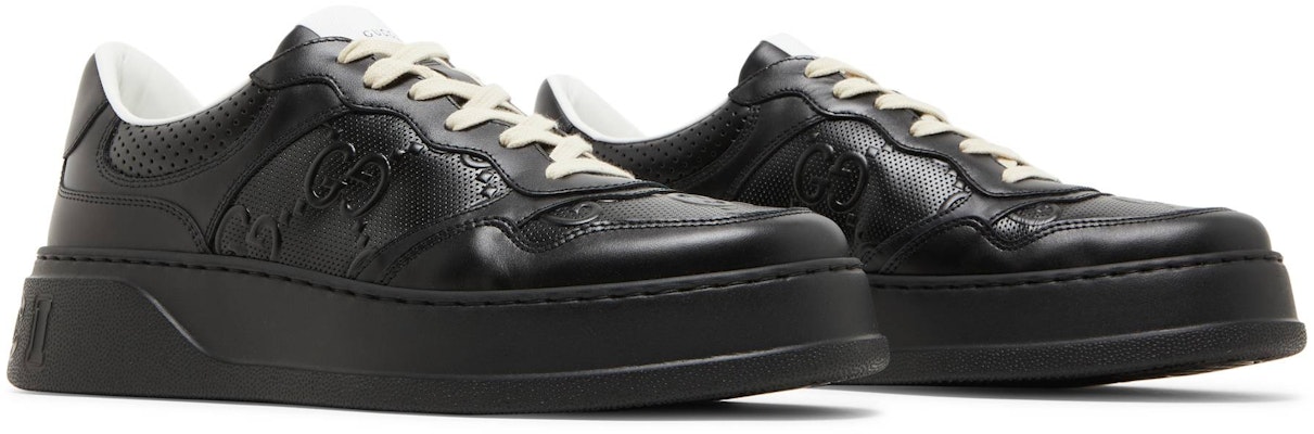 Gucci GG 浮雕运动鞋 '黑色' 669582-1XL10-1000 Cheap Gucci GG 浮雕运动鞋 '黑色' 669582-1XL10-1000