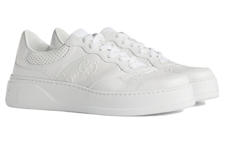 Lookbook Gucci GG 浮雕球鞋 '白色' 669582-1XL10-9014