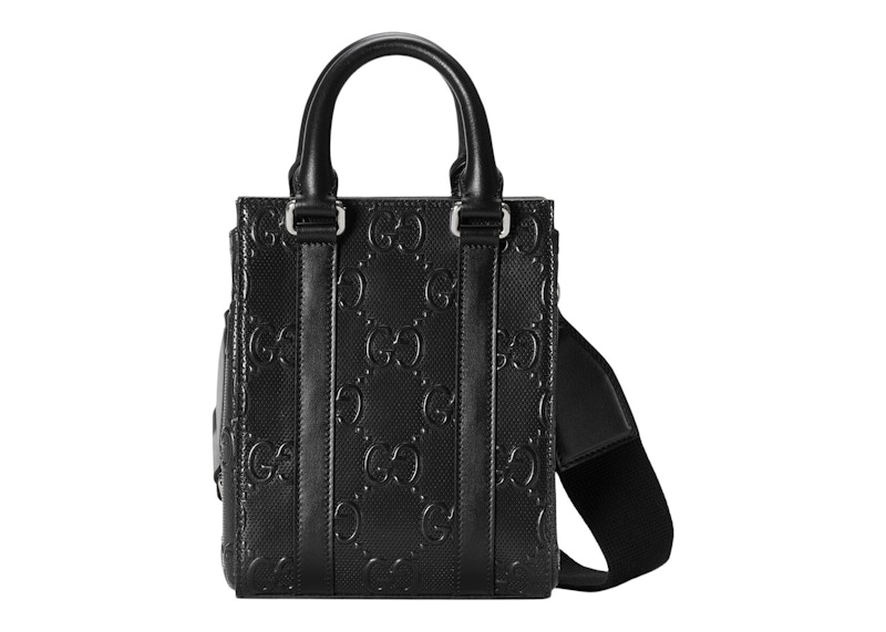 Gucci GG Embossed Tote Bag Black