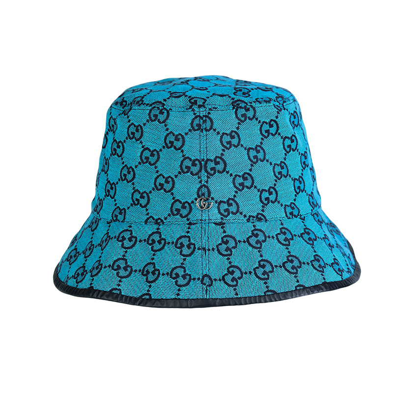 GUCCI GG Embroidered Cotton Bucket Hat Unisex 656573-3HAD0-4268