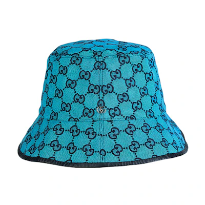 GUCCI GG Embroidered Cotton Bucket Hat Unisex 656573-3HAD0-4268