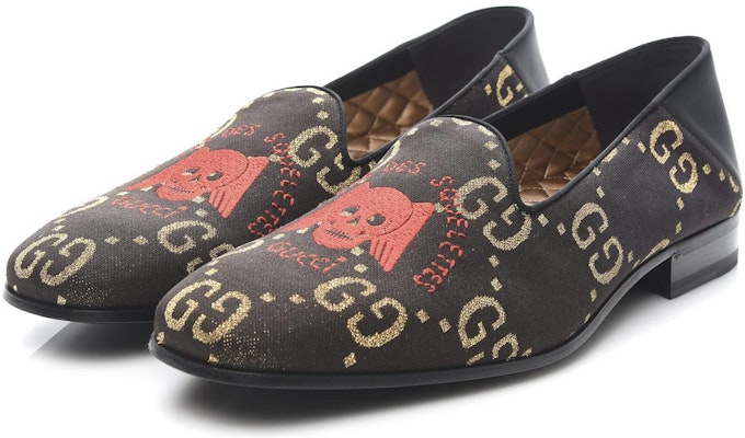 グッチ GG 刺繍 スカル ローファー『ブラウン』552840-90U10-2066 552840-90U10-2066 Order グッチ GG 刺繍 スカル ローファー『ブラウン』552840-90U10-2066 552840-90U10-2066