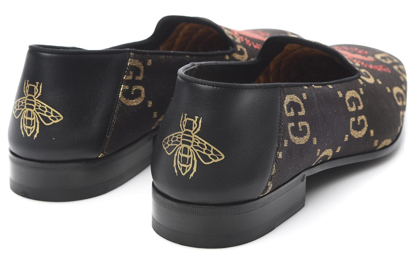 Lookbook Mocasines Gucci GG con Calavera Bordada 'Marrón' 552840-90U10-2066