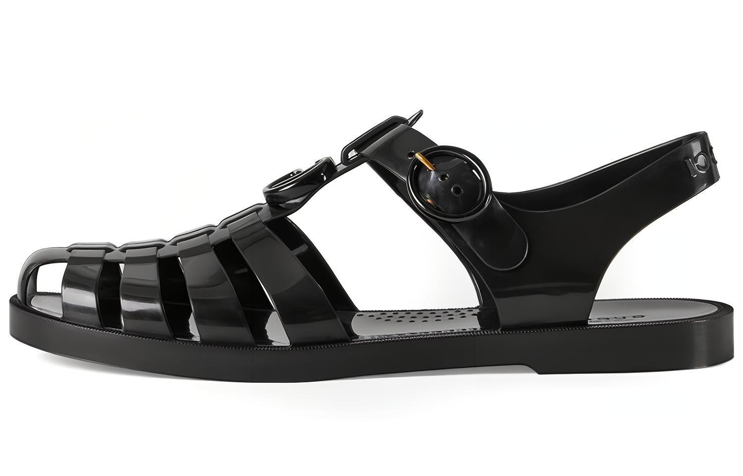 Gucci GG Fisherman Sandal 'Black' 674132-JFM00-1000