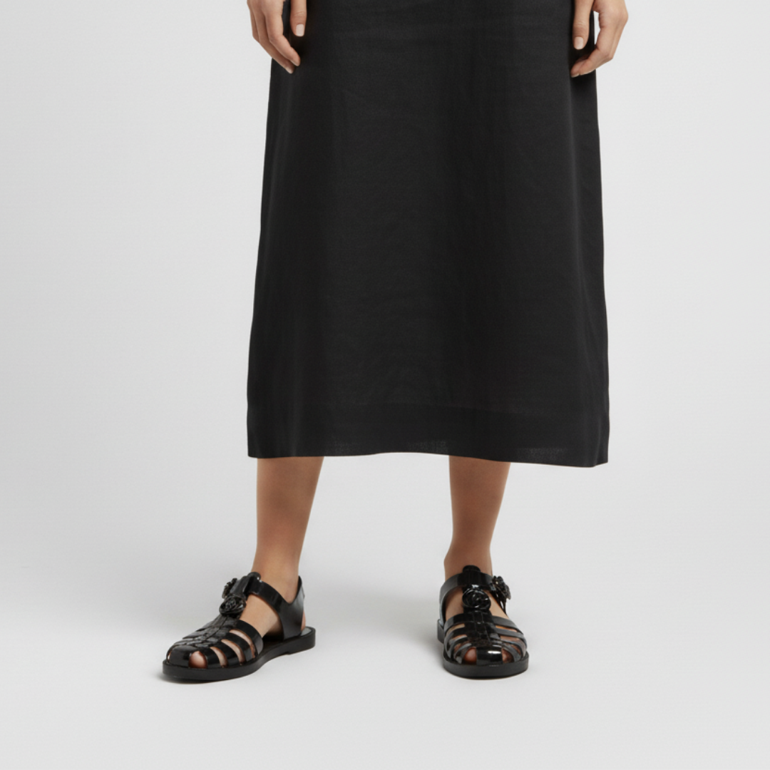 Order Gucci 古馳 雙G時尚涼鞋 黑色