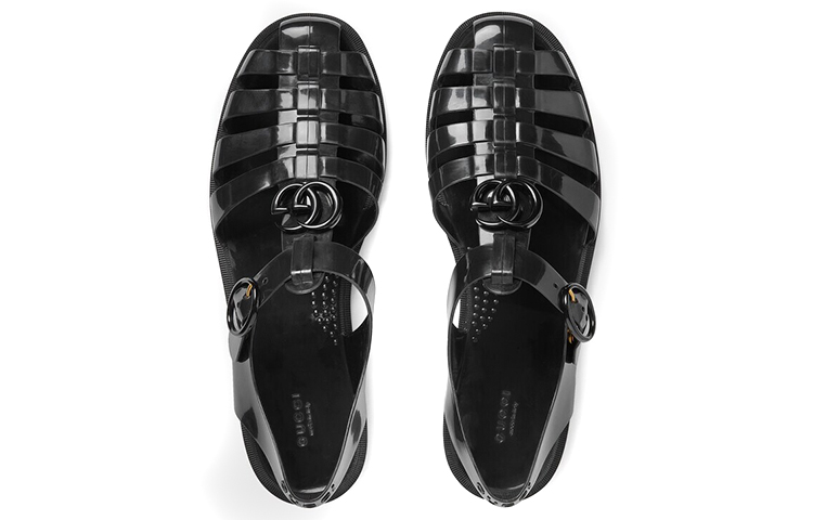 Purchase Gucci 古馳 雙G時尚涼鞋 黑色